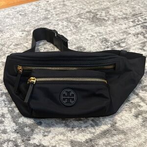 Tory Burch Black Nylon Belt Bag